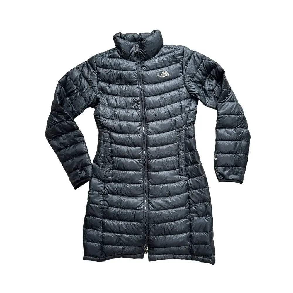 The North Face Women's XS 700 Down Gotham Long Puffer Coat Black Lightweight